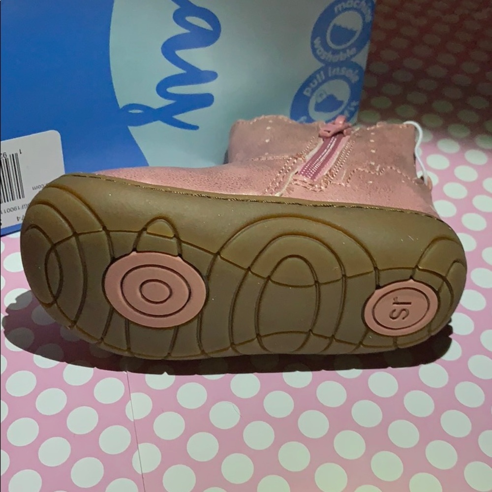 Stride Rite Pink Booties - Picture 4 of 6